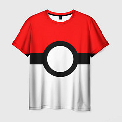 Мужская футболка Pokeball texture