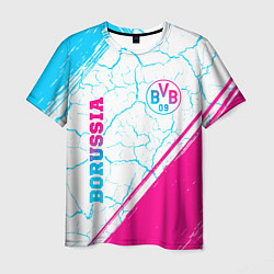 Футболка мужская Borussia neon gradient style вертикально, цвет: 3D-принт