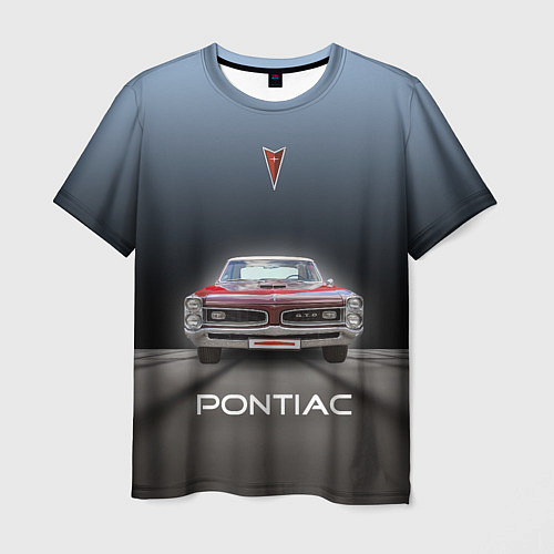 Мужская футболка Американский масл-кар Pontiac GTO / 3D-принт – фото 1