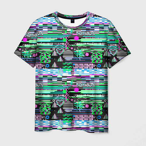 Мужская футболка Abstract color pattern / 3D-принт – фото 1