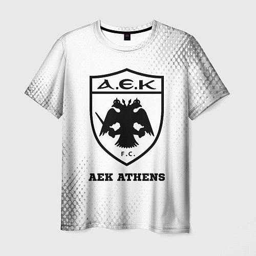 Мужская футболка AEK Athens sport на светлом фоне / 3D-принт – фото 1