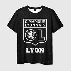 Футболка мужская Lyon sport на темном фоне, цвет: 3D-принт