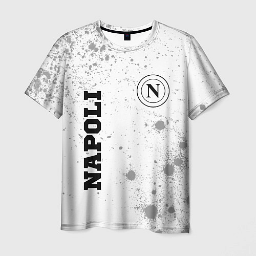 Мужская футболка Napoli sport на светлом фоне вертикально / 3D-принт – фото 1