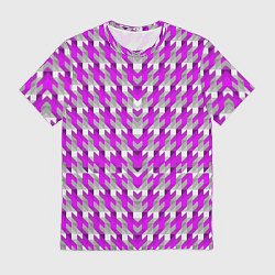 Мужская футболка Розово-белый паттерн