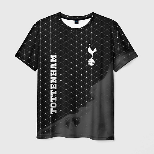 Мужская футболка Tottenham sport на темном фоне вертикально / 3D-принт – фото 1