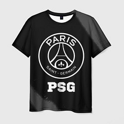 Футболка мужская PSG sport на темном фоне, цвет: 3D-принт