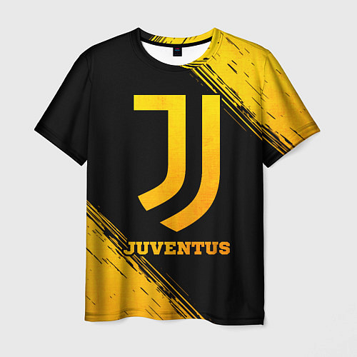 Мужская футболка Juventus - gold gradient / 3D-принт – фото 1