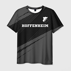 Футболка мужская Hoffenheim sport на темном фоне посередине, цвет: 3D-принт