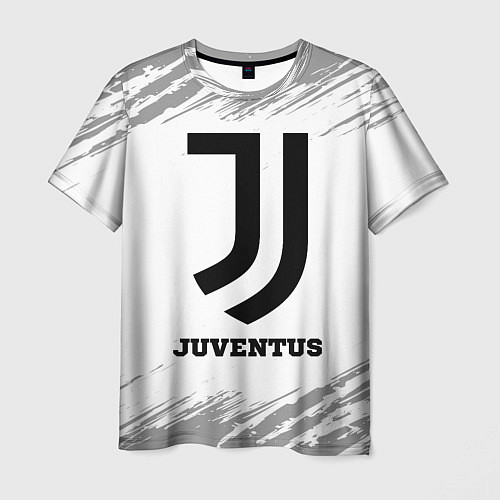 Мужская футболка Juventus sport на светлом фоне / 3D-принт – фото 1