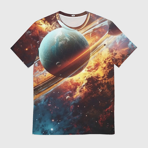 Мужская футболка Большая планета / 3D-принт – фото 1