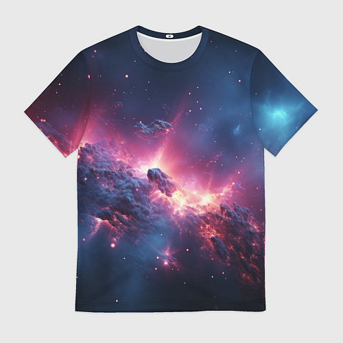 Мужская футболка Взрыв в космосе / 3D-принт – фото 1