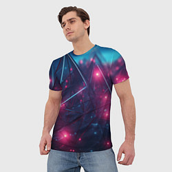 Футболка мужская Конструкция с ярким свечением, цвет: 3D-принт — фото 2