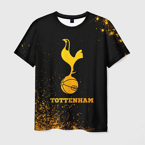 Мужская футболка Tottenham - gold gradient / 3D-принт – фото 1