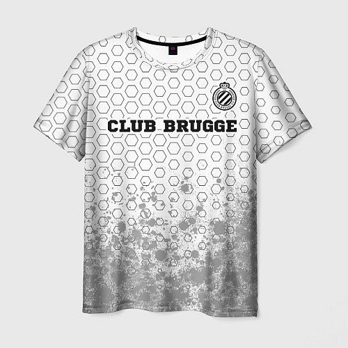 Мужская футболка Club Brugge sport на светлом фоне посередине / 3D-принт – фото 1