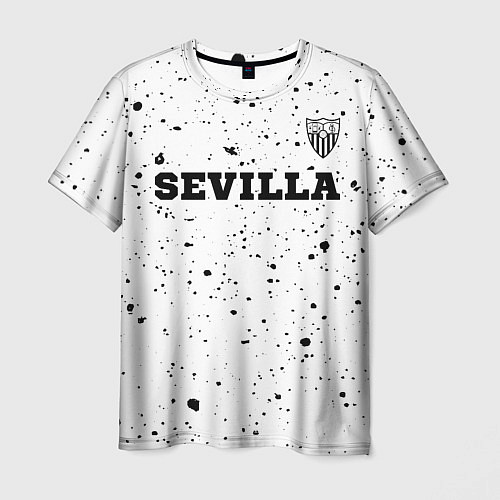 Мужская футболка Sevilla sport на светлом фоне посередине / 3D-принт – фото 1