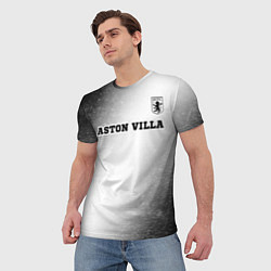 Футболка мужская Aston Villa sport на светлом фоне посередине, цвет: 3D-принт — фото 2