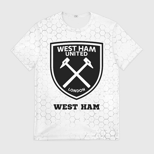 Мужская футболка West Ham sport на светлом фоне / 3D-принт – фото 1