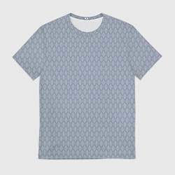 Мужская футболка Серо-синий паттерн