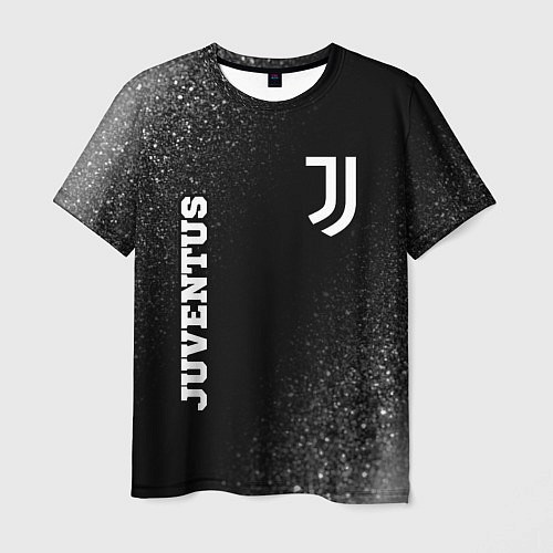 Мужская футболка Juventus sport на темном фоне вертикально / 3D-принт – фото 1