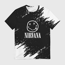 Футболка мужская Nirvana текустура краски, цвет: 3D-принт