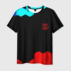 Футболка мужская Barcelona спортивный кибер стиль, цвет: 3D-принт