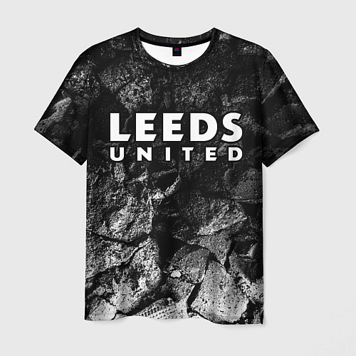 Мужская футболка Leeds United black graphite / 3D-принт – фото 1