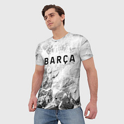 Футболка мужская Barcelona white graphite, цвет: 3D-принт — фото 2