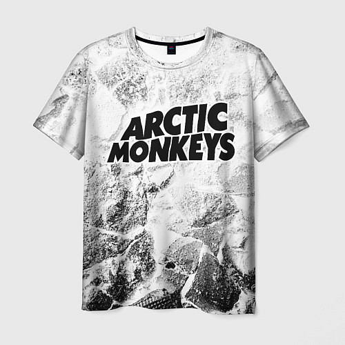 Мужская футболка Arctic Monkeys white graphite / 3D-принт – фото 1