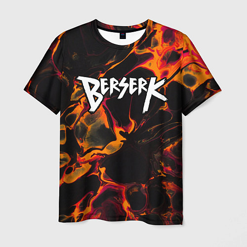 Мужская футболка Berserk red lava / 3D-принт – фото 1