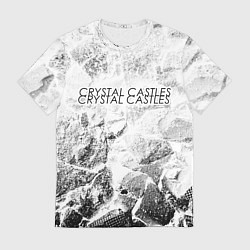 Футболка мужская Crystal Castles white graphite, цвет: 3D-принт