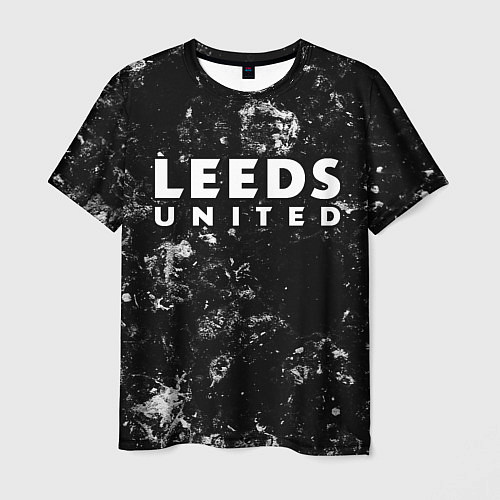 Мужская футболка Leeds United black ice / 3D-принт – фото 1