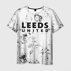 Футболка мужская Leeds United dirty ice, цвет: 3D-принт