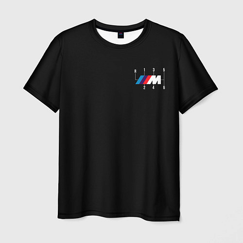 Мужская футболка BMW motorsport six-speed / 3D-принт – фото 1