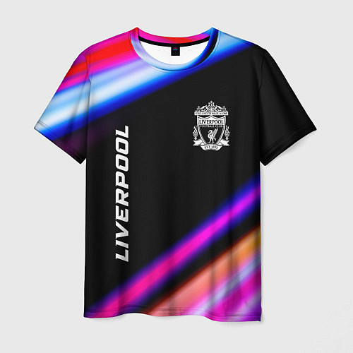 Мужская футболка Liverpool speed game lights / 3D-принт – фото 1