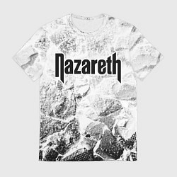 Футболка мужская Nazareth white graphite, цвет: 3D-принт