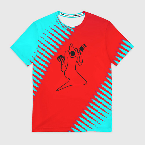 Мужская футболка Kizaru abstract rap / 3D-принт – фото 1