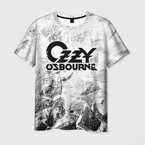 Мужская футболка Ozzy Osbourne white graphite / 3D-принт – фото 1