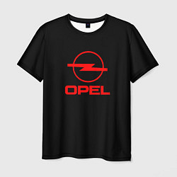 Футболка мужская Opel red logo auto, цвет: 3D-принт