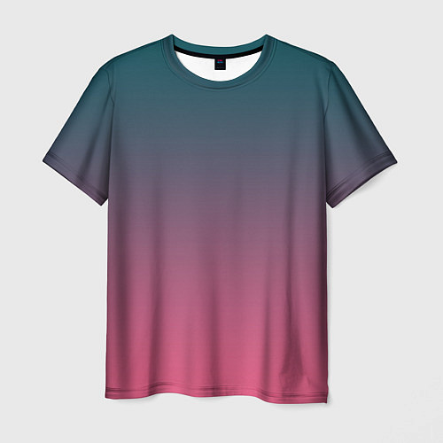 Мужская футболка Абстрактный градиент / 3D-принт – фото 1