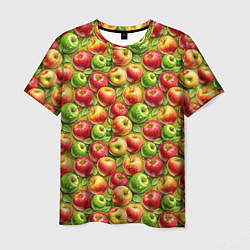 Футболка мужская Ароматные сочные яблоки, цвет: 3D-принт