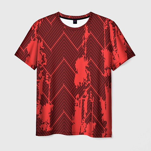 Мужская футболка Абстрактный узор с концепцией / 3D-принт – фото 1