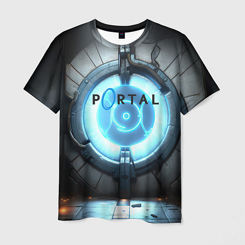 Мужская футболка Portal logo game / 3D-принт – фото 1