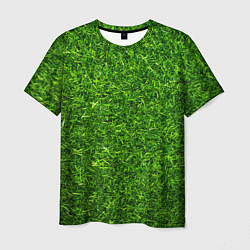 Футболка мужская Текстура газона, цвет: 3D-принт