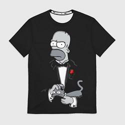 Футболка мужская Homer - the godfather, цвет: 3D-принт