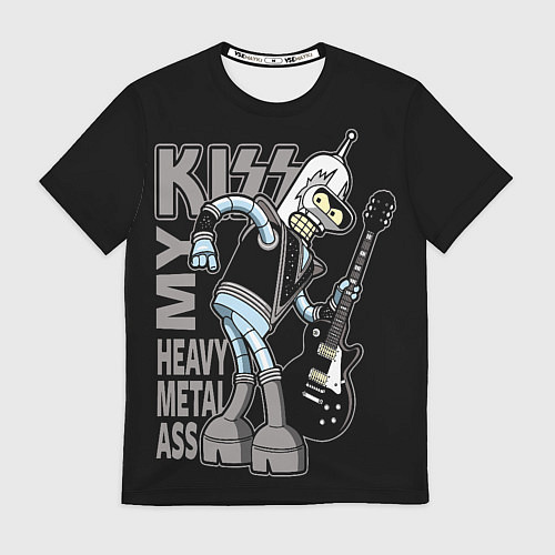 Мужская футболка Bender - kiss / 3D-принт – фото 1