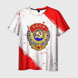 Футболка мужская СССР краски спорт, цвет: 3D-принт