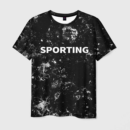 Мужская футболка Sporting black ice / 3D-принт – фото 1