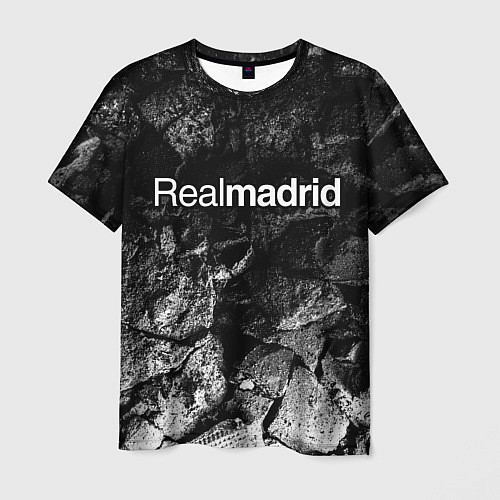 Мужская футболка Real Madrid black graphite / 3D-принт – фото 1