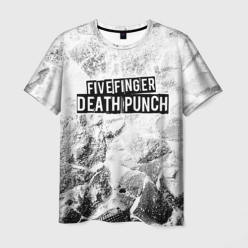 Мужская футболка Five Finger Death Punch white graphite / 3D-принт – фото 1