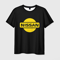 Футболка мужская Nissan yellow logo, цвет: 3D-принт